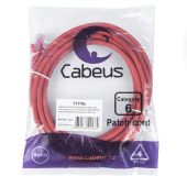 Патч-корд Cabeus UTP кат. 6 красный 3 м, PC-UTP-RJ45-Cat.6-3m-RD-LSZH