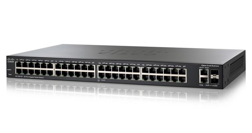 Картинка - 1 Коммутатор Cisco SLM2048PT 24-PoE Smart 50-ports, SLM2048PT-EU