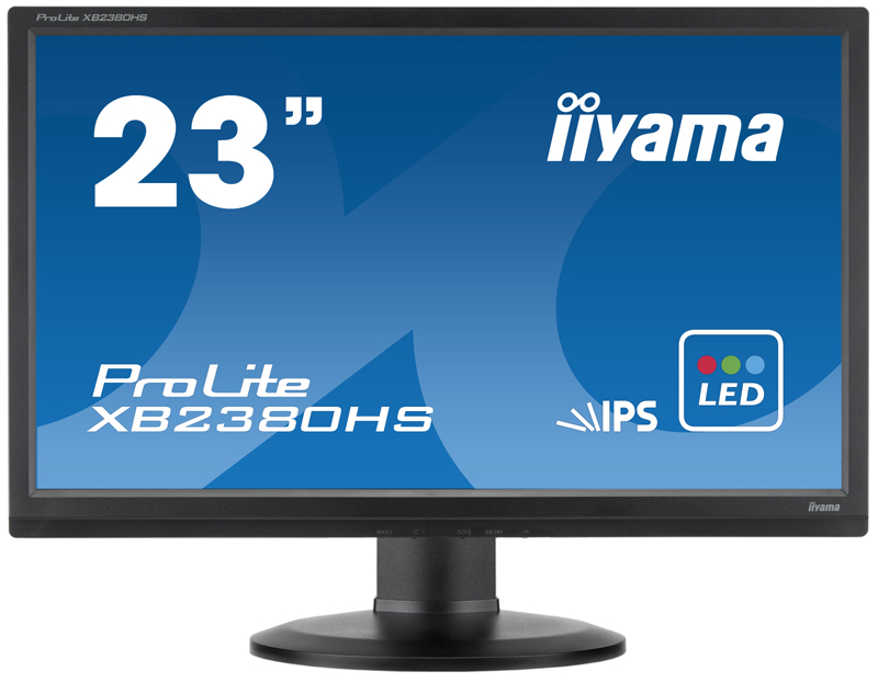 Картинка - 1 Монитор Iiyama XB2380HS 23&quot; LED IPS Чёрный, XB2380HS-B1
