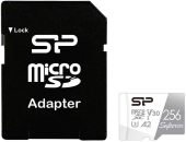 Карта памяти SILICON POWER Superior microSDXC UHS-I Class 3 C10 256GB, SP256GBSTXDA2V20SP