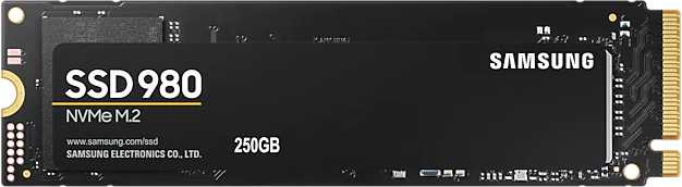 Диск SSD Samsung 980 M.2 2280 250 ГБ PCIe 3.0 NVMe x4, MZ-V8V250BW