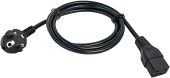 Фото Кабель питания ITK IEC 320 C19 -> Schuko CEE 7 16A 2 м, PC-C19D-2M