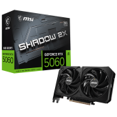 Видеокарта MSI NVIDIA GeForce RTX 5060 SHADOW 2X OC MAX GDDR7 8GB, RTX 5060 8G SHADOW 2X OC MAX