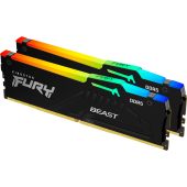 Комплект памяти Kingston FURY Beast Black RGB EXPO 2х32 ГБ DIMM DDR5 6000 МГц, KF560C30BBEAK2-64