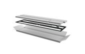 Дверь ITK LINEA N 42U, цвет чёрный, LN05-42U6X-D2P