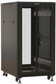 Вид Напольный шкаф Hyperline TTBR 18U чёрный, TTBR-1866-DD-RAL9004