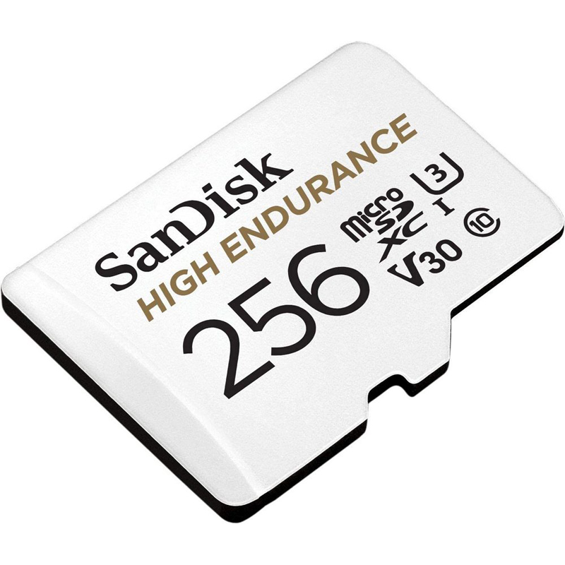 Картинка - 1 Карта памяти SanDisk High Endurance Video Monitoring microSDXC UHS-I Class 1 256GB, SDSQQNR-256G-GN6