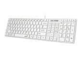 Клавиатура мембранная Genius SlimStar 126 Проводная белый, 31310017410