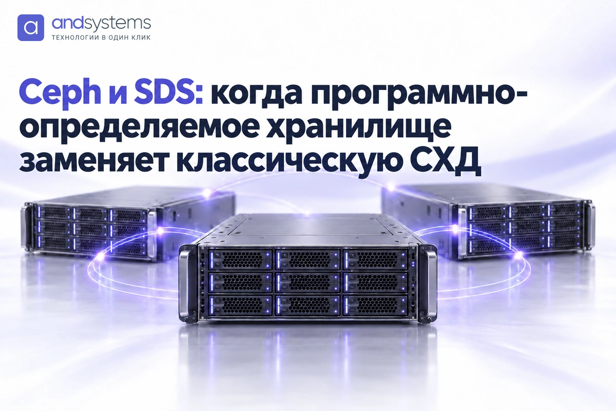 Ceph и SDS: когда программно-определяемое хранилище заменяет классическую СХД