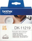 Картридж Brother DK11219 для ленточных принтеров диаметр 12мм, 1200 наклеек, DK11219