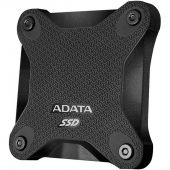 Вид Внешний диск SSD ADATA SD600Q 480 ГБ 1.8" USB 3.2 чёрный, ASD600Q-480GU31-CBK