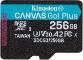 Фото Карта памяти Kingston Canvas Go! Plus microSDXC UHS-I Class 3 C10 256GB, SDCG3/256GBSP