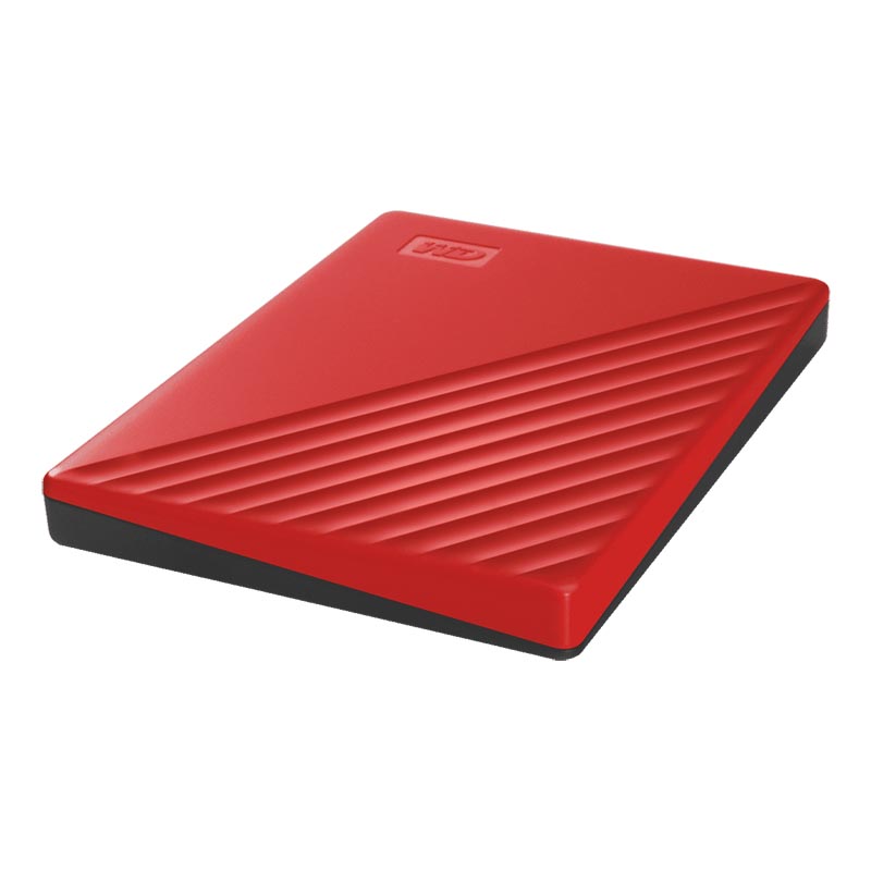 Внешний диск HDD WD My Passport 5 ТБ 2.5" USB 3.2 красный, WDBPKJ0050BRD-WESN