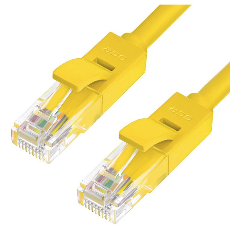 Патч-корд Greenconnect UTP кат. 5e жёлтый 2 м, GCR-50703
