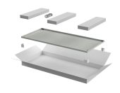 Дверь ITK LINEA N 38U, цвет серый, LN35-38U6X-DM