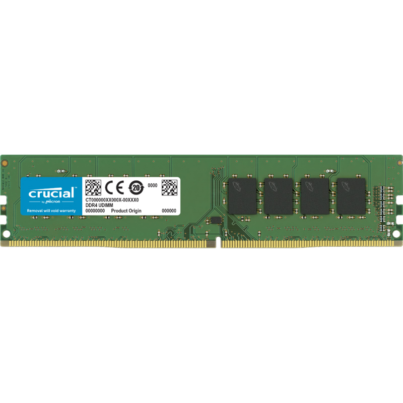 Картинка - 1 Модуль памяти Crucial by Micron 8GB DIMM DDR4 2666MHz, CT8G4DFS6266