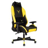 Photo Кресло для геймеров KNIGHT Neon Чёрно-жёлтый, эко.кожа, KNIGHT NEON YELLOW