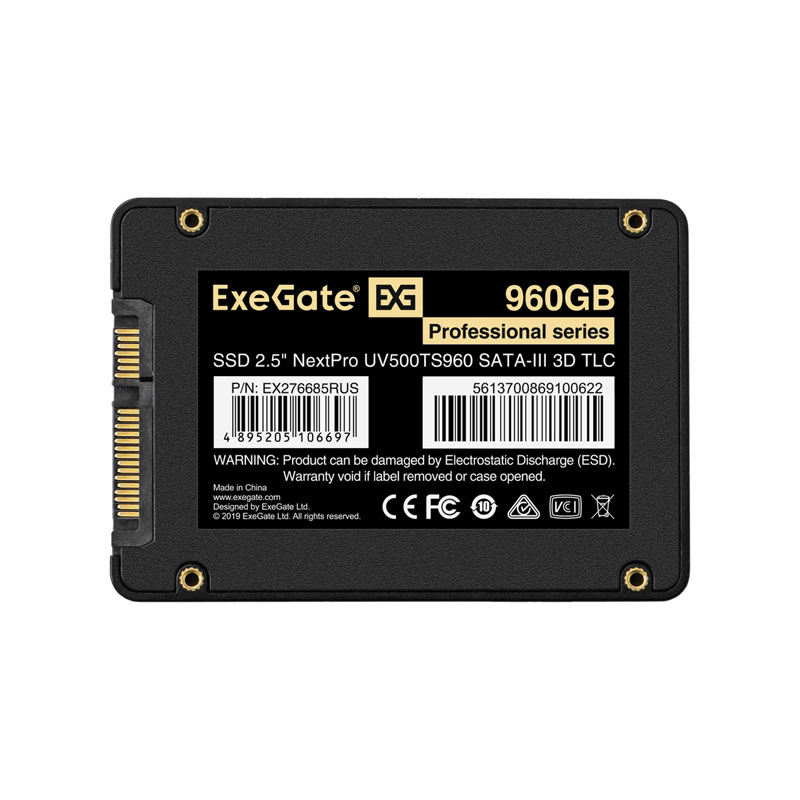 Фото-1 Диск SSD Exegate NextPro Series 2.5&quot; 960 ГБ SATA, EX276685RUS