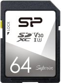 Карта памяти SILICON POWER Superior SDXC UHS-I Class 3 C10 64GB, SP064GBSDXCV3V10
