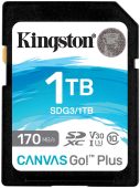 Карта памяти Kingston Canvas Go! Plus SDXC UHS-I Class 3 C10 1TB, SDG3/1TB