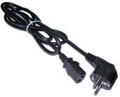 Кабель питания LANMASTER IEC 320 C13 -&gt; Schuko CEE 7 10A 3 м, LAN-PP13/SHA-3.0-BK