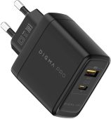 Фото Сетевое зар./устр. Digma Pro DPW6A 65W 3.25A+3A (PD+QC) USB-C/USB-A универсальное черный, DPW6A5GX11