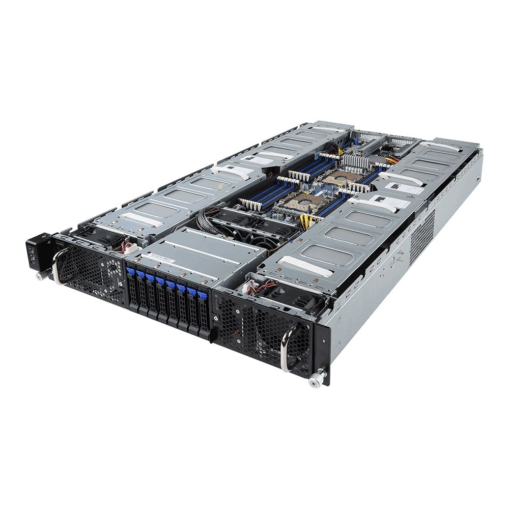 Серверная платформа Gigabyte G291-2G0-rev.100 8x2.5" Rack 2U, G291-2G0 (rev. 100)