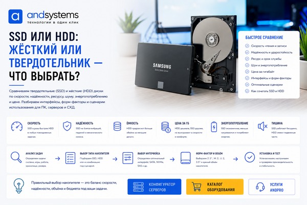 SSD или HDD: жесткий или твердотельный накопитель &mdash; что выбрать?