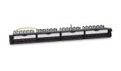 Патч-панель Cabeus 24-ports FTP RJ-45 1U, PL-24-KJ-RJ45-Cat.6-SH-180T