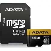 Вид Карта памяти ADATA Premier ONE microSDXC UHS-II Class 3 C10 128GB, AUSDX128GUII3CL10-CA1