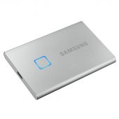 Фото Внешний диск SSD Samsung T7 TOUCH 1 ТБ 1.8" USB 3.2 серебристый, MU-PC1T0S/WW