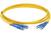 Оптический патч-корд LANMASTER SM 9/125 мкм жёлтый 1 м, LAN-2SC-2SC/SU-1.0