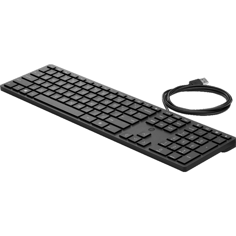 Картинка - 1 Клавиатура HP 320K Проводная Чёрный, 9SR37AA