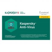 Вид Продление Kaspersky Anti-Virus Рус. 2 Card 12 мес., KL1171ROBFR