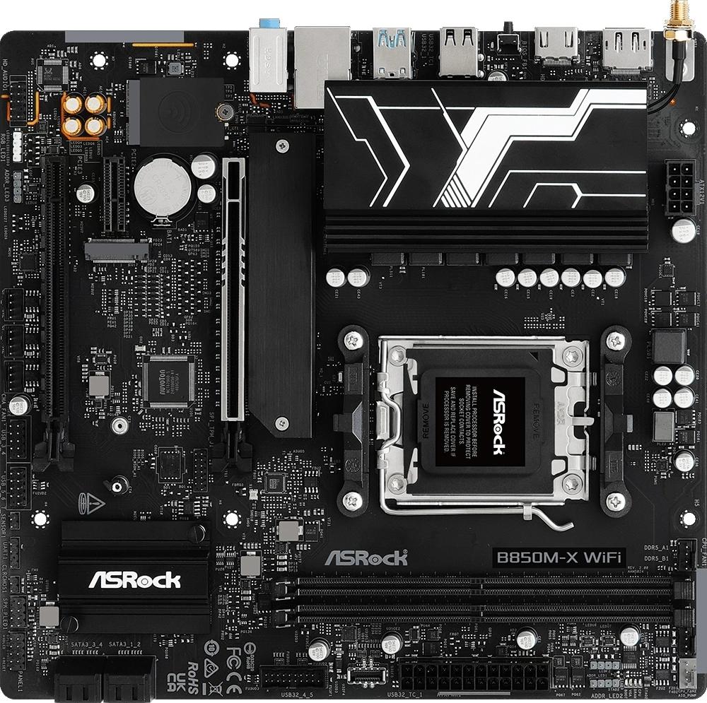 Материнская плата ASRock B850M-X WIFI R2.0 mATX AM5, B850M-X WIFI R2.0
