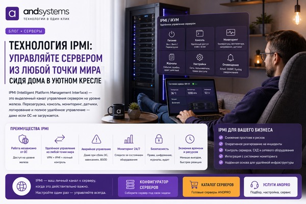 Технология IPMI: управление сервером сидя дома в уютном кресле