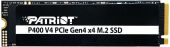 Диск SSD PATRIOT P400 V4 M.2 2280 4 ТБ PCIe 4.0 NVMe 2.0 x4, P400VP4TBM28H
