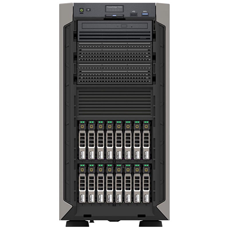 Картинка - 1 Сервер Dell PowerEdge T440 2.5&quot; Tower 5U, T440-2458