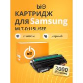 Тонер-картридж Bion MLT-D115L Лазерный Черный 3000стр с чипом, BCR-MLT-D115L/SEE