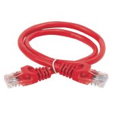 Патч-корд ITK UTP кат. 6 Красный 1 м, PC04-C6UL-1M