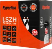 Фото Кабель Hyperline UTP кат. 5e серый 305 м, UUTP4R-C5E-S24-IN-LSZH-GY-305