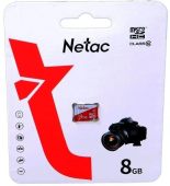 Фото Карта памяти Netac P500 ECO microSDHC UHS-I Class 1 C10 8GB, NT02P500ECO-008G-S