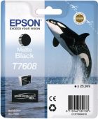 Фото Картридж EPSON T7608 Струйный Матовый черный 1100стр 26мл, C13T76084010