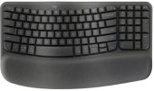 Клавиатура мембранная Logitech Wave Keys Беспроводная тёмно-серый, 920-012319