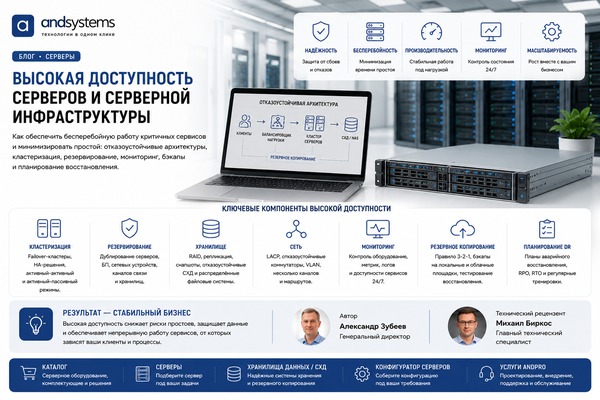 Высокая доступность серверов и серверной инфраструктуры