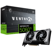Видеокарта MSI NVIDIA GeForce RTX 5060 Ti VENTUS 2X OC PLUS GDDR7 16GB, RTX 5060 Ti 16G VENTUS 2X OC