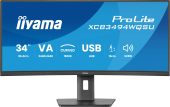 Монитор Iiyama XCB3497WQSNPH-B1 34" VA чёрный, XCB3497WQSNPH-B1