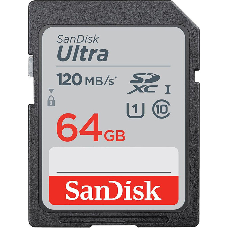 Картинка - 1 Карта памяти SanDisk Ultra SDXC UHS-I Class 1 64GB, SDSDUN4-064G-GN6IN