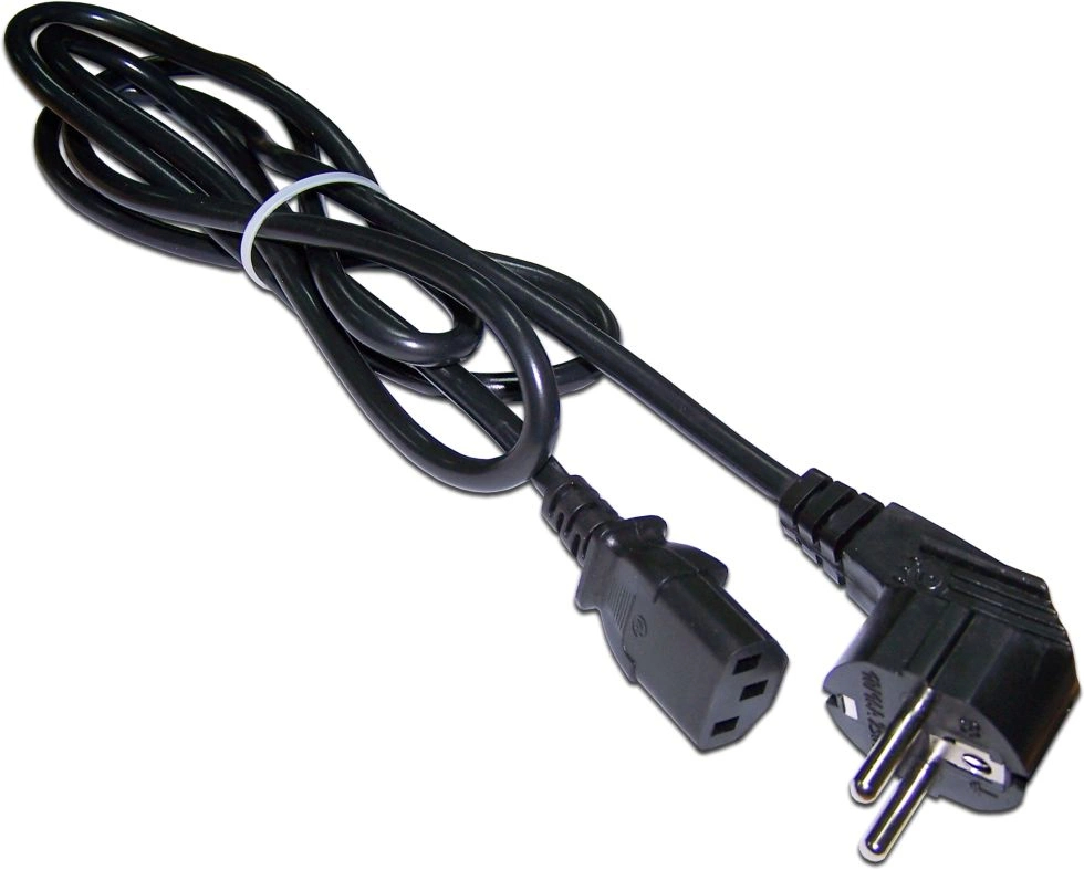 Кабель питания LANMASTER IEC 320 C13 -> Schuko CEE 7 10A 1.5 м, LAN-PP13/SHA-1.5-BK