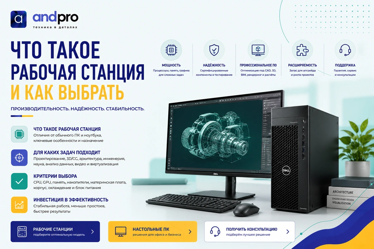 Что такое рабочая станция и как выбрать